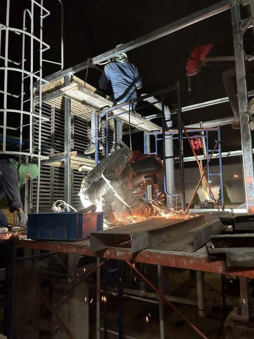 Shop fabrication welding