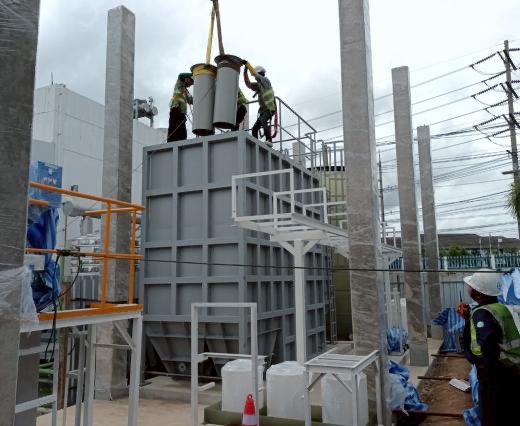 Wastewater plant construction